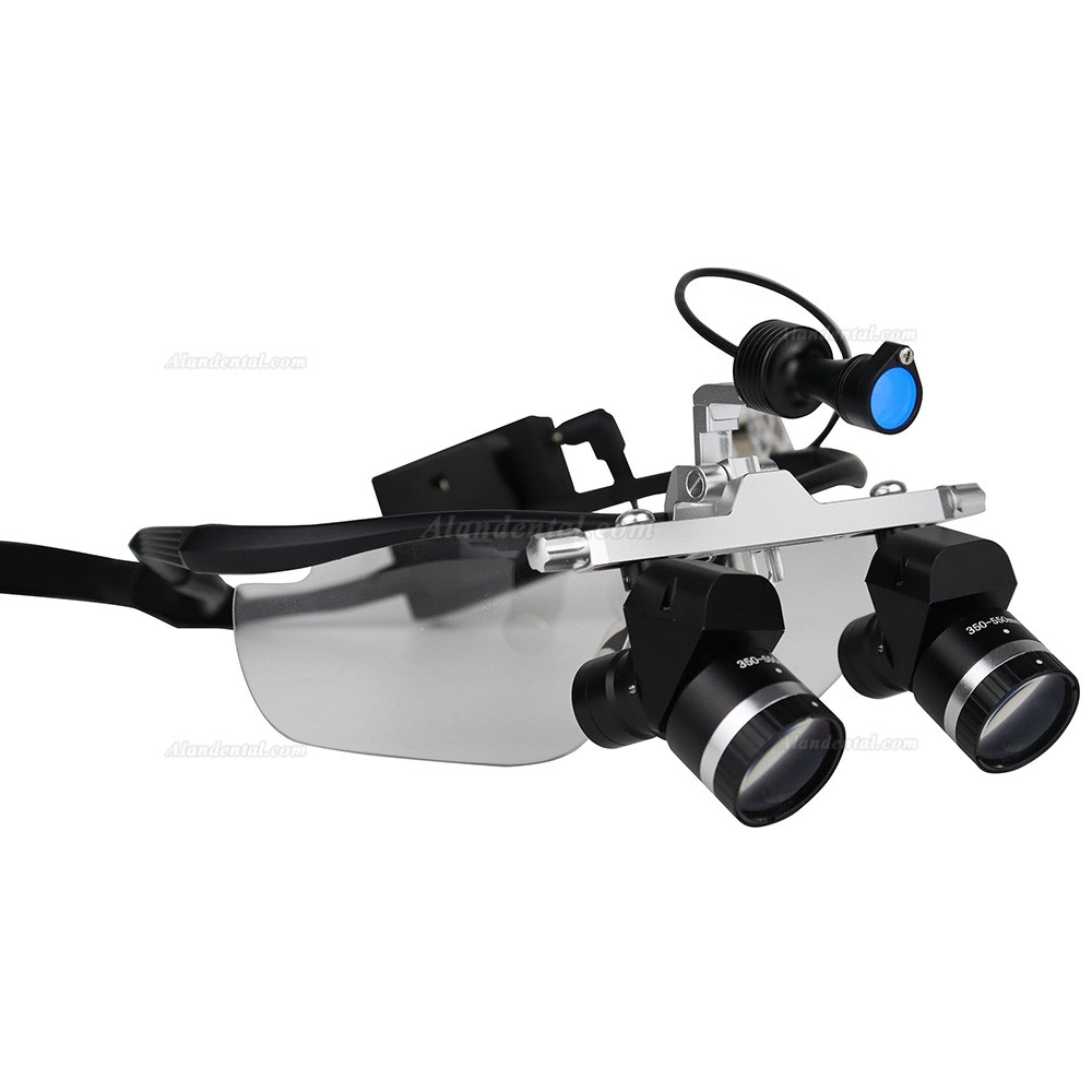 WJ YWJ-MG11U 3.0X-5.0X Dental Ergonomic Binocular Loupes With Headlight (Adjustable Magnification)